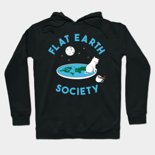 Flat Earth cat Hoodie